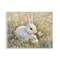 Stupell Industries White Rabbit Easter and Flowers Wall Plaque, design by Petal Prints Design
